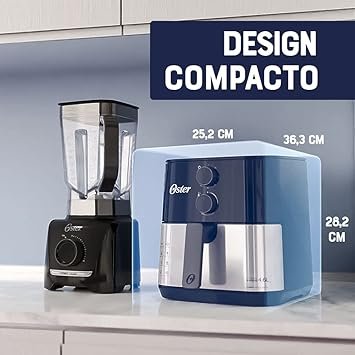 61Jp9AN8qrL._AC_SY355_ Air Fryer Oster OFRT510: Vantagens e Características