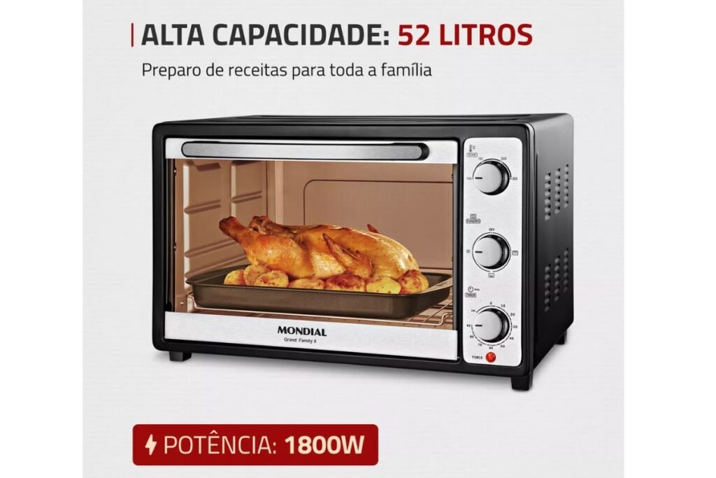 Forno-eletrico-mondial-52l-cap-1024x683 Melhor forno elétrico de 2025? Comparativo completo!