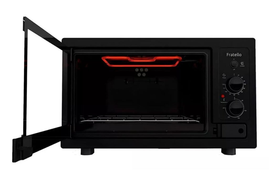 Forno-eletrico-mueller-fratello-44l-aberto-1024x683 Forno Elétrico Mueller Fratello 44l: Vale a Pena?