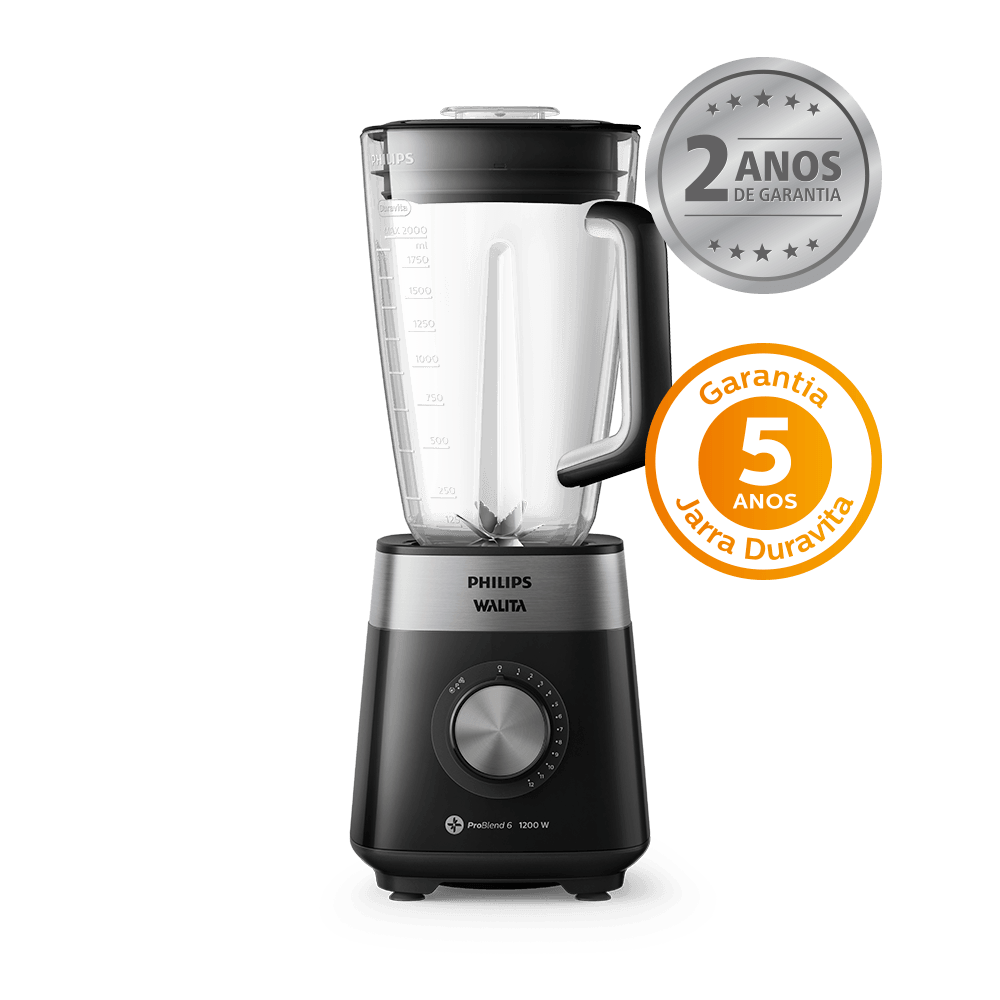 RI2242-90-Selo_Garantia Liquidificador Philips Walita Série 5000: Potência e Design