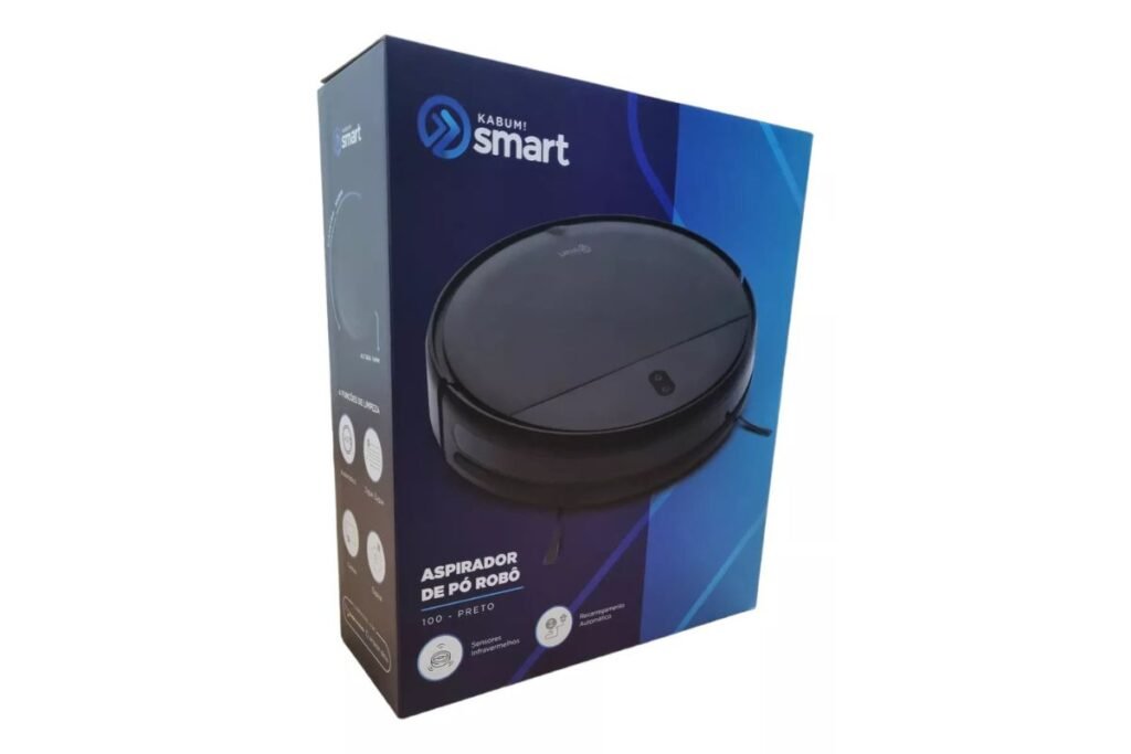 Robo-Aspirador-KaBuM-Smart-100-Embalagem-1024x683 Robô Aspirador KaBuM! Smart 100: Melhor custo-benefício?