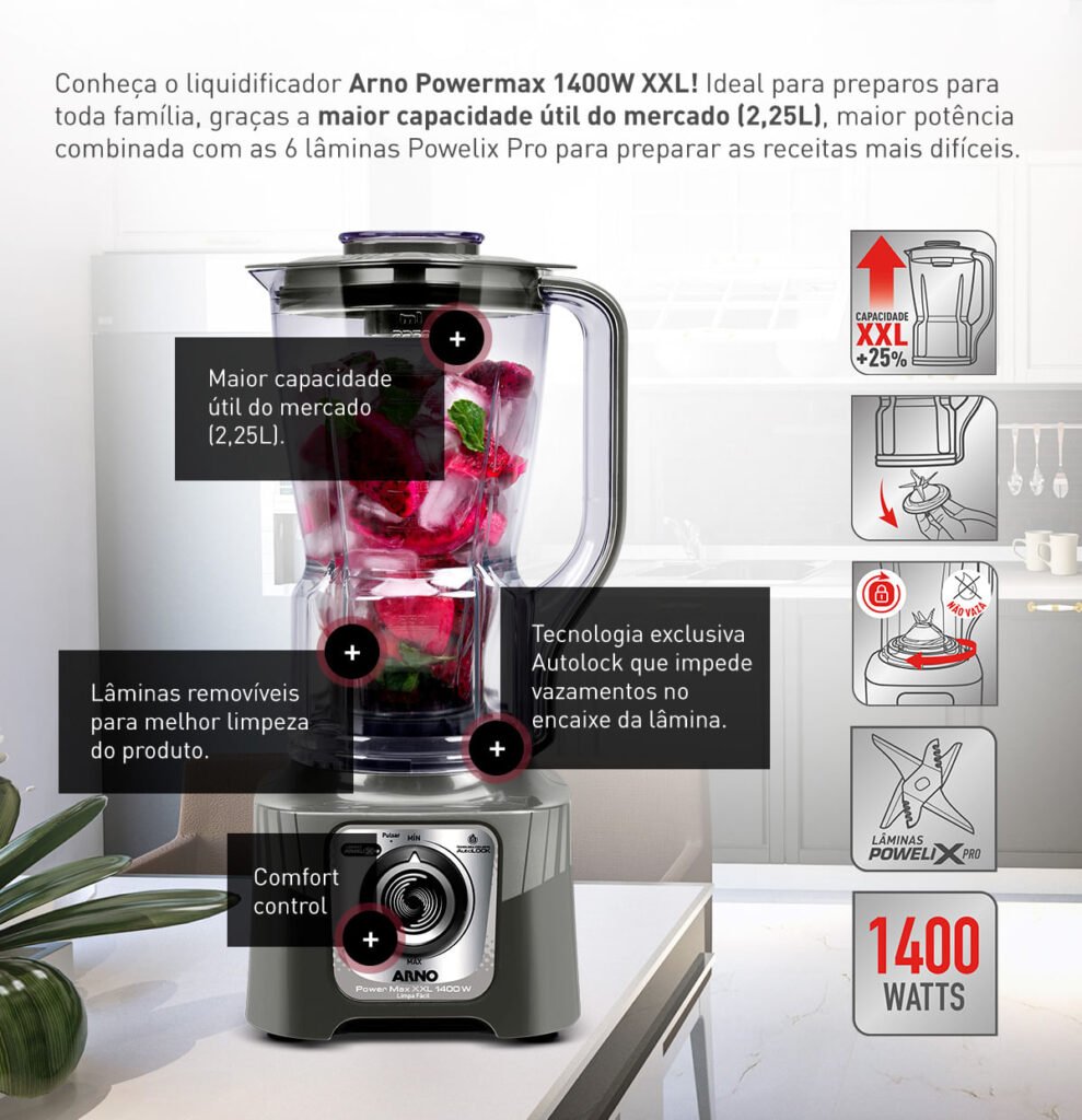 liquidificador_ln87_produto-mobile-02-1-989x1024 Liquidificador Arno Power Max XXL 1400W: Potente e moderno